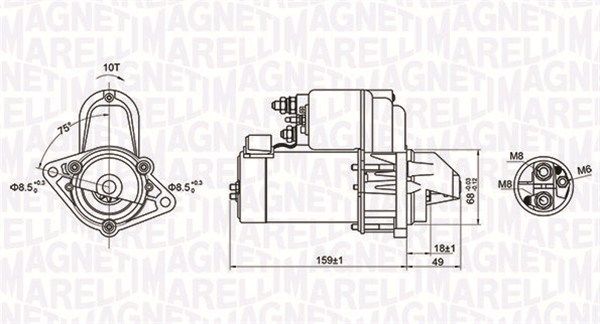 Starteris MAGNETI MARELLI 063721257010
