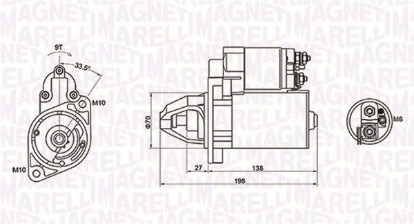 Starter MAGNETI MARELLI 063721283010