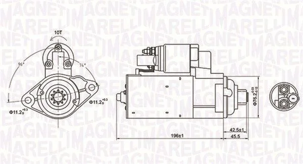 Starteris MAGNETI MARELLI 063721286010