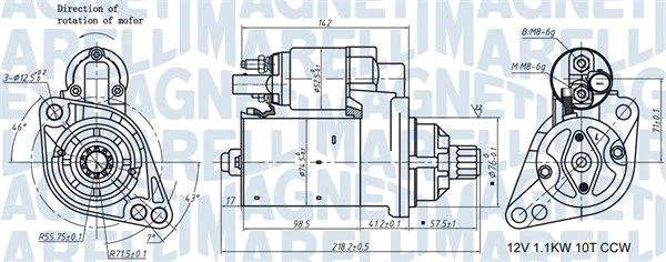 Starteris MAGNETI MARELLI 063721322010