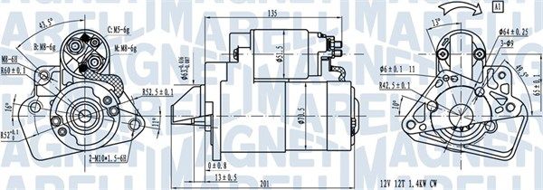 Starteris MAGNETI MARELLI 063721332010