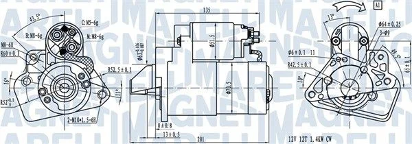 Starteris MAGNETI MARELLI 063721332010
