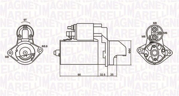 Starter MAGNETI MARELLI 063721334010