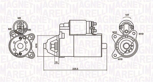 Starteris MAGNETI MARELLI 063721336010