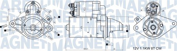 Starteris MAGNETI MARELLI 063721407010