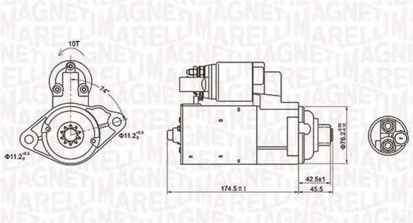 Starteris MAGNETI MARELLI 063721409010