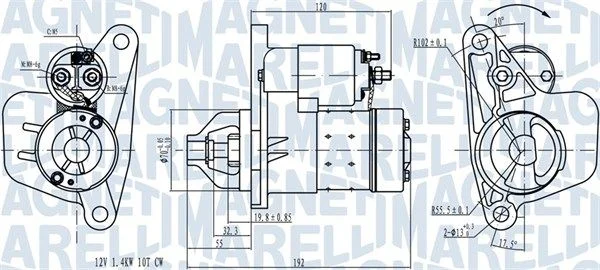 Стартер MAGNETI MARELLI 063721418010