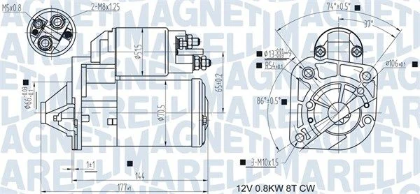 Starteris MAGNETI MARELLI 063721442010