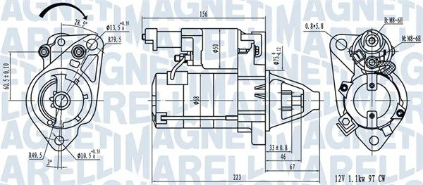Starter MAGNETI MARELLI 063721458010