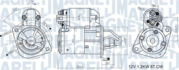 Starter MAGNETI MARELLI 063721465010