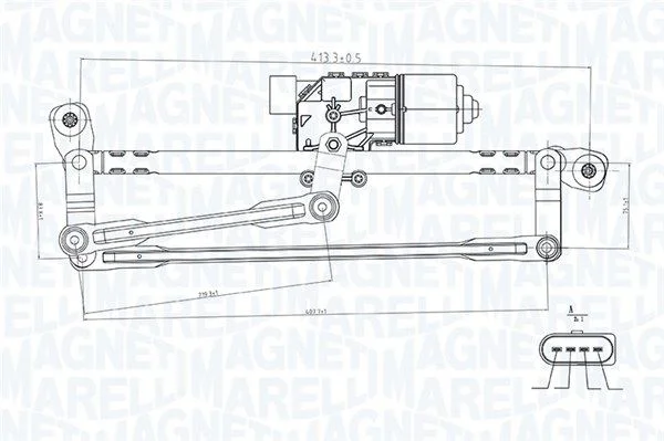 Система склоочисників MAGNETI MARELLI 064351737010