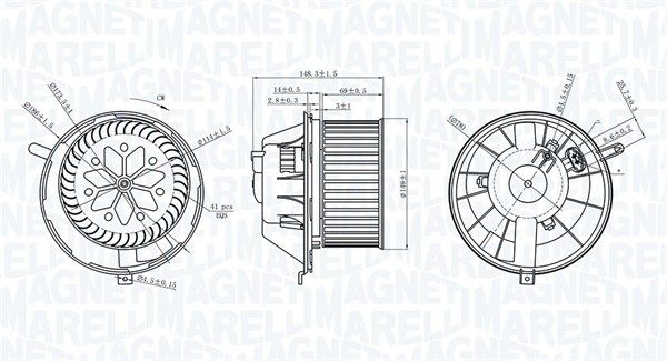 Vidaus pūtiklis MAGNETI MARELLI 069412229010