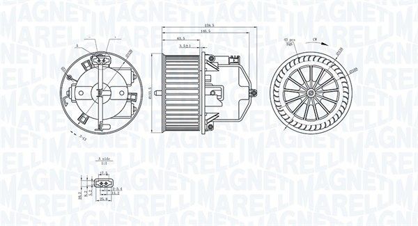 Vidaus pūtiklis MAGNETI MARELLI 069412371010