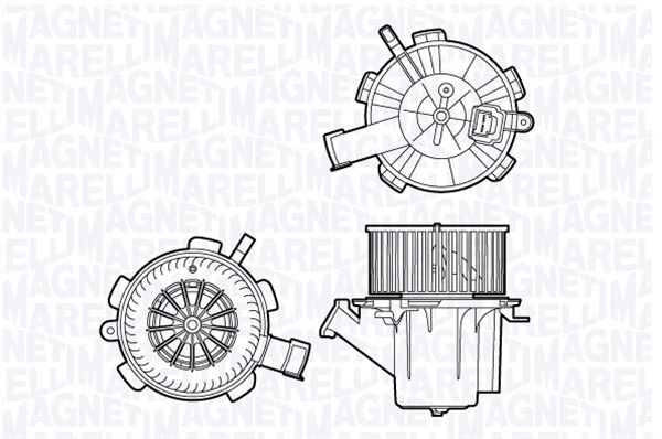 Interior Blower MAGNETI MARELLI 069412706010