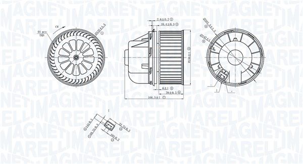 Vidaus pūtiklis MAGNETI MARELLI 069412729010