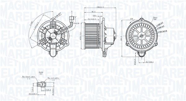 Interior Blower MAGNETI MARELLI 069412752010