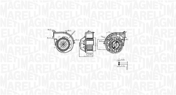 Interior Blower MAGNETI MARELLI 069412761010