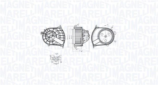 Interior Blower MAGNETI MARELLI 069412767010