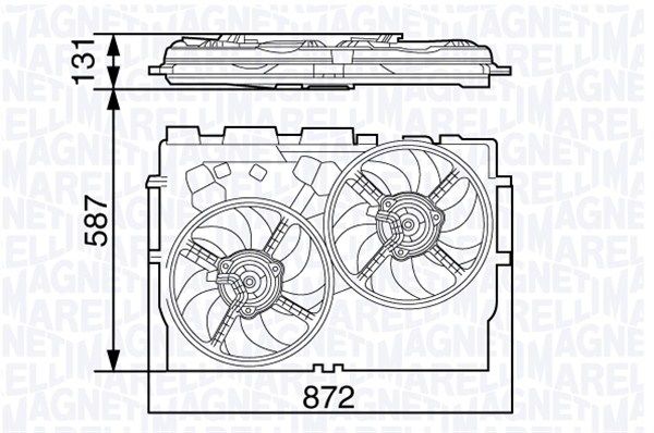 Ventiliatorius, radiatoriaus MAGNETI MARELLI 069422582010