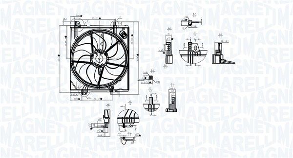 Ventiliatorius, radiatoriaus MAGNETI MARELLI 069422787010