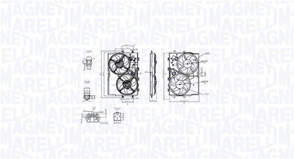 Ventiliatorius, radiatoriaus MAGNETI MARELLI 069422853010