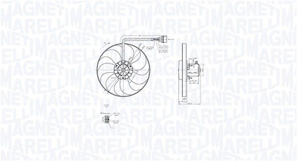 Ventiliatorius, radiatoriaus MAGNETI MARELLI 069422877010