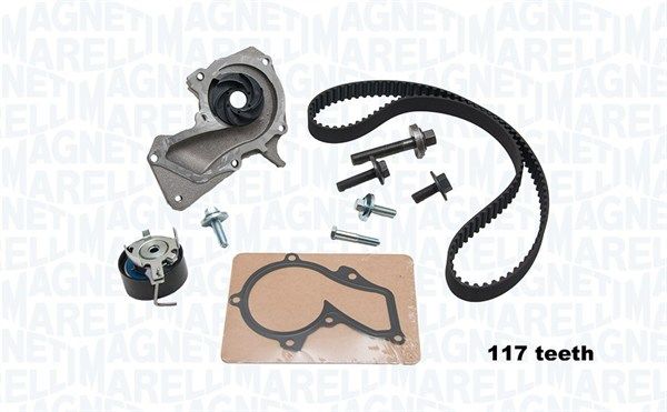 Water Pump & Timing Belt Kit MAGNETI MARELLI 341405780001