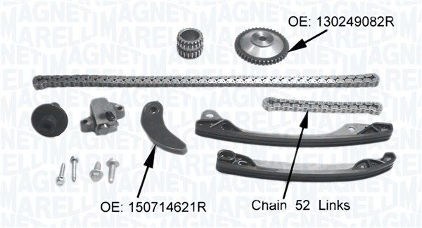 Комплект ланцюгів привода MAGNETI MARELLI 341500001360