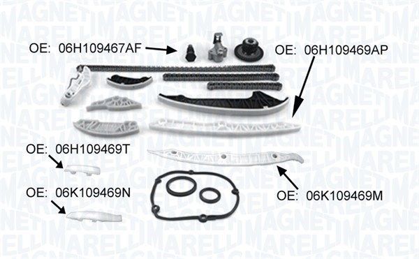 Paskirstymo grandinės komplektas MAGNETI MARELLI 341500001370