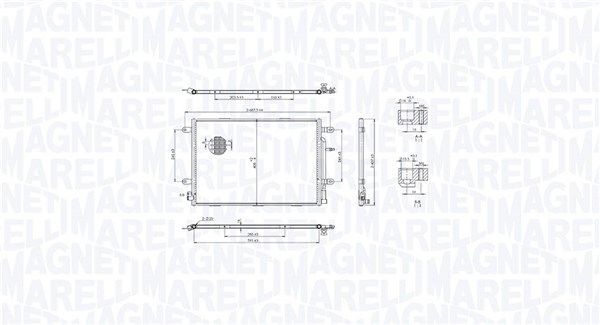 Kondensatorius, oro kondicionierius MAGNETI MARELLI 350203103500