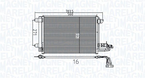 Kondensatorius, oro kondicionierius MAGNETI MARELLI 350203737000