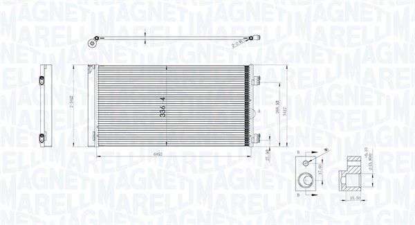 Kondensatorius, oro kondicionierius MAGNETI MARELLI 350203747000