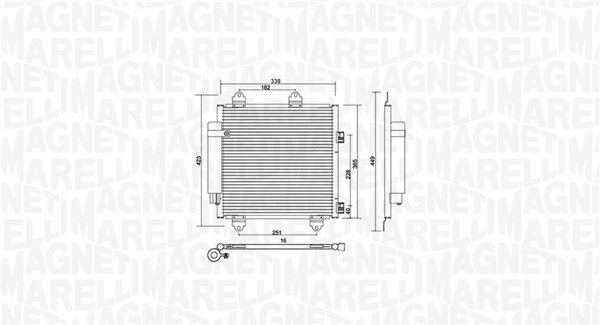 Kondensatorius, oro kondicionierius MAGNETI MARELLI 350203753000