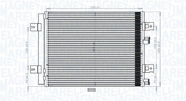 Kondensatorius, oro kondicionierius MAGNETI MARELLI 350203765000