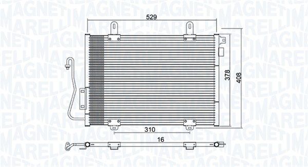 Kondensatorius, oro kondicionierius MAGNETI MARELLI 350203775000