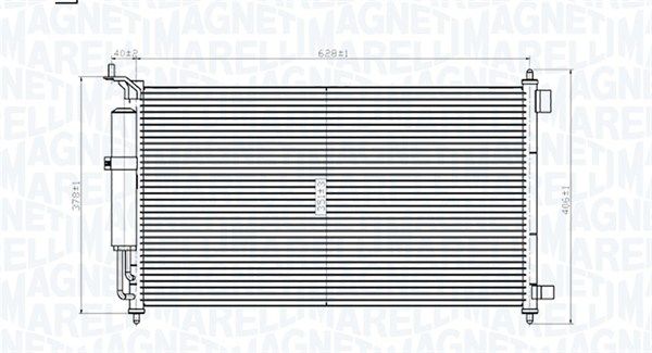 Kondensatorius, oro kondicionierius MAGNETI MARELLI 350203829000