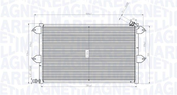 Kondensatorius, oro kondicionierius MAGNETI MARELLI 350203831000