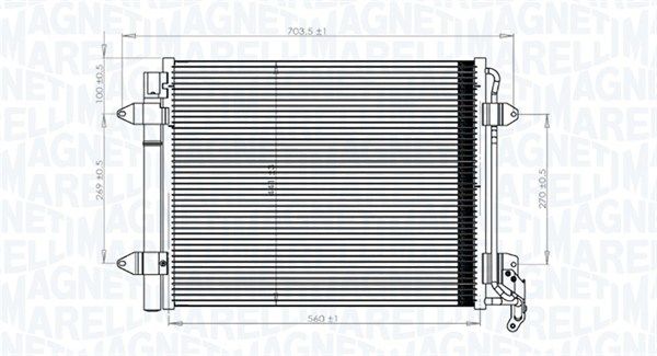 Kondensatorius, oro kondicionierius MAGNETI MARELLI 350203833000