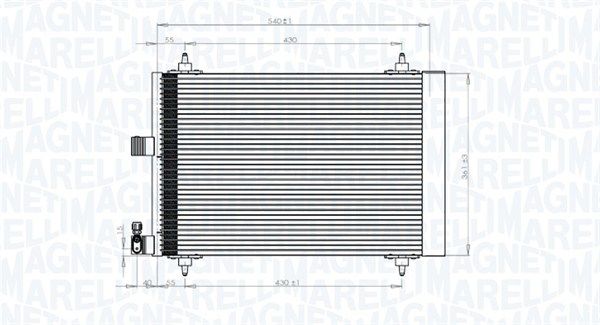 Kondensatorius, oro kondicionierius MAGNETI MARELLI 350203839000