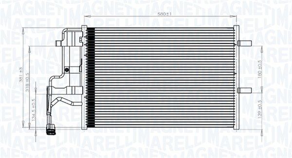 Kondensatorius, oro kondicionierius MAGNETI MARELLI 350203844000