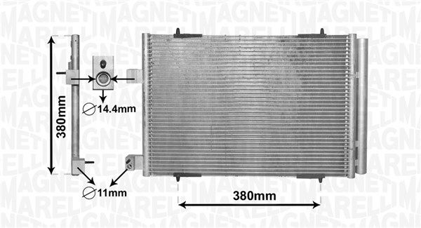 Kondensatorius, oro kondicionierius MAGNETI MARELLI 350203855000