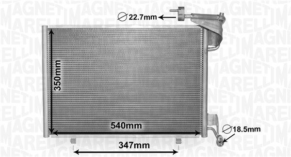 Kondensatorius, oro kondicionierius MAGNETI MARELLI 350203870000