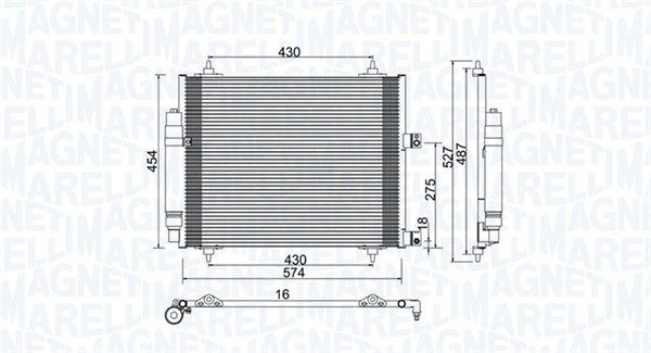 Kondensatorius, oro kondicionierius MAGNETI MARELLI 350203886000