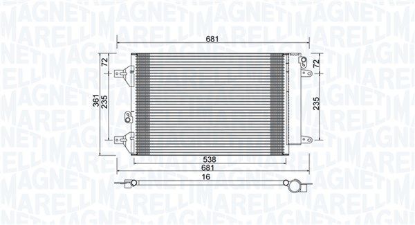 Kondensatorius, oro kondicionierius MAGNETI MARELLI 350203910000