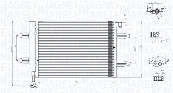 Kondensatorius, oro kondicionierius MAGNETI MARELLI 350203911000