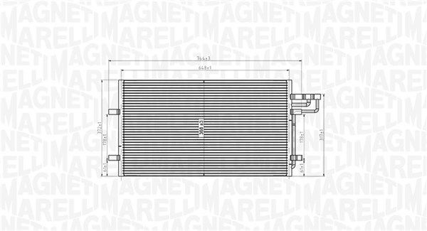 Kondensatorius, oro kondicionierius MAGNETI MARELLI 350203915000