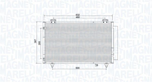 Kondensatorius, oro kondicionierius MAGNETI MARELLI 350203925000