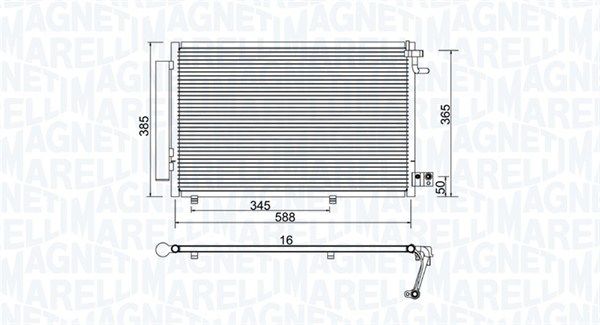 Kondensatorius, oro kondicionierius MAGNETI MARELLI 350203930000