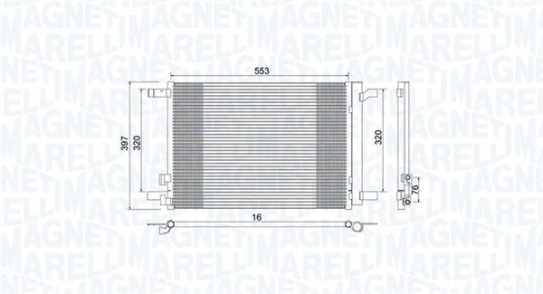 Kondensatorius, oro kondicionierius MAGNETI MARELLI 350203964000