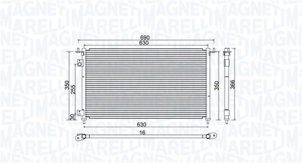 Kondensatorius, oro kondicionierius MAGNETI MARELLI 350203970000